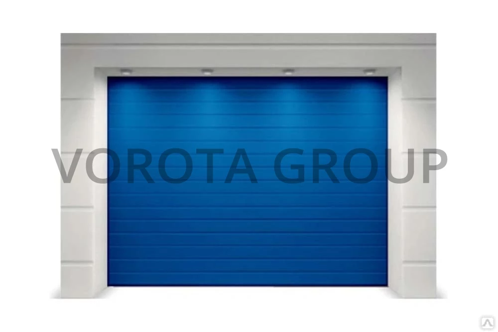 Секционные ворота для гаража Doorhan синие 2500x2100